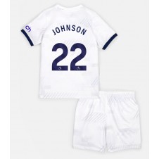 Tottenham Hotspur Brennan Johnson #22 Hjemmedraktsett Barn 2023-24 Kortermet (+ korte bukser)